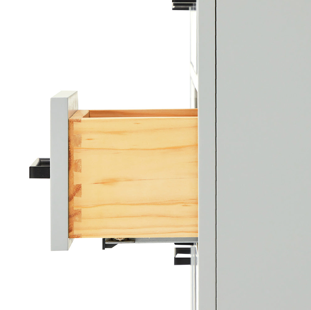Isabella 42-Inch Grey bathroom vanity on white background – product photo 4