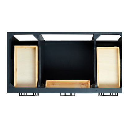 Isabella 42-Inch Midnight Blue bathroom vanity on white background – product photo 3