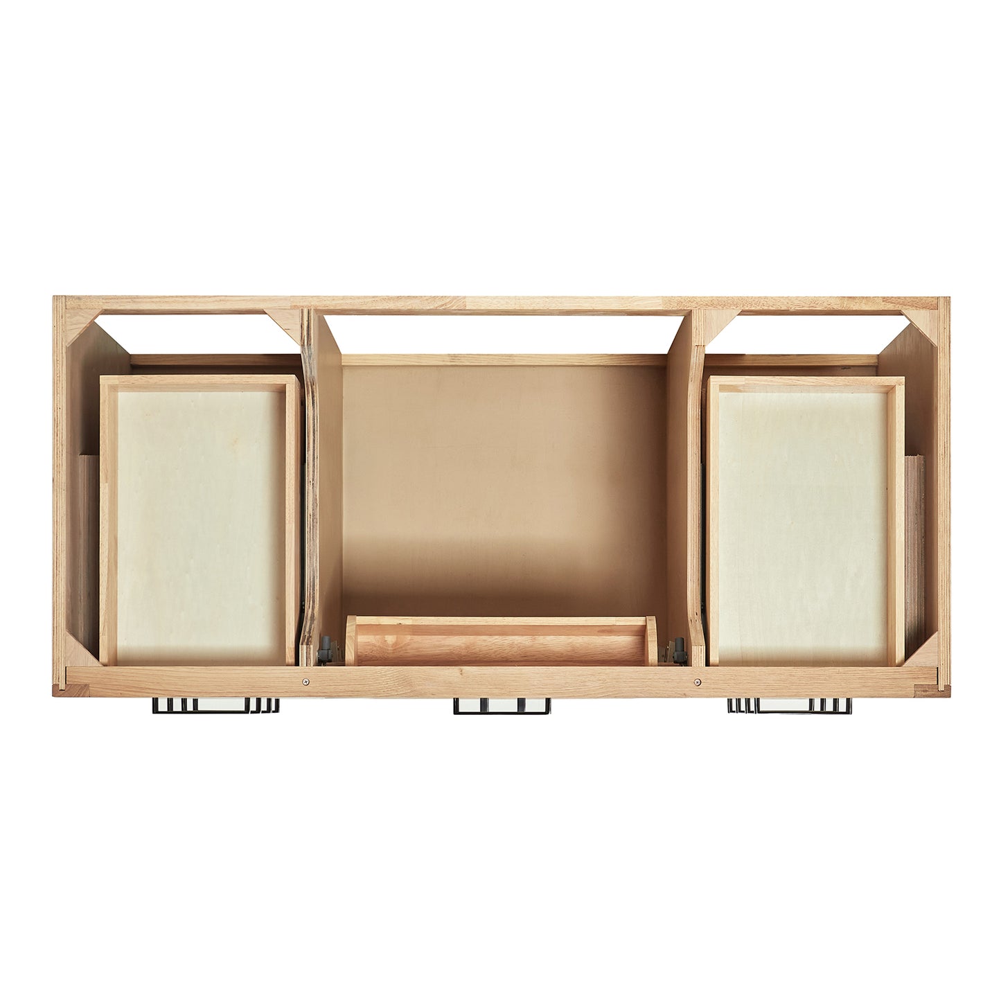 Isabella 42-Inch White Oak bathroom vanity on white background – product photo 2