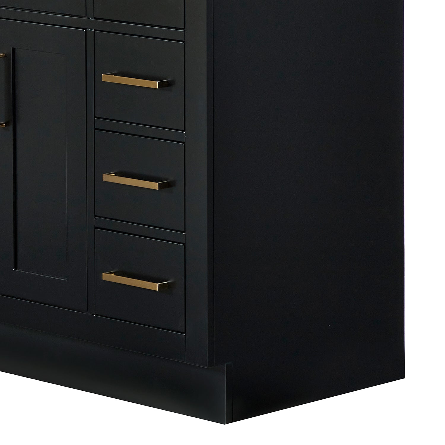 Isabella 48-inch Black base cabinet on detail 2