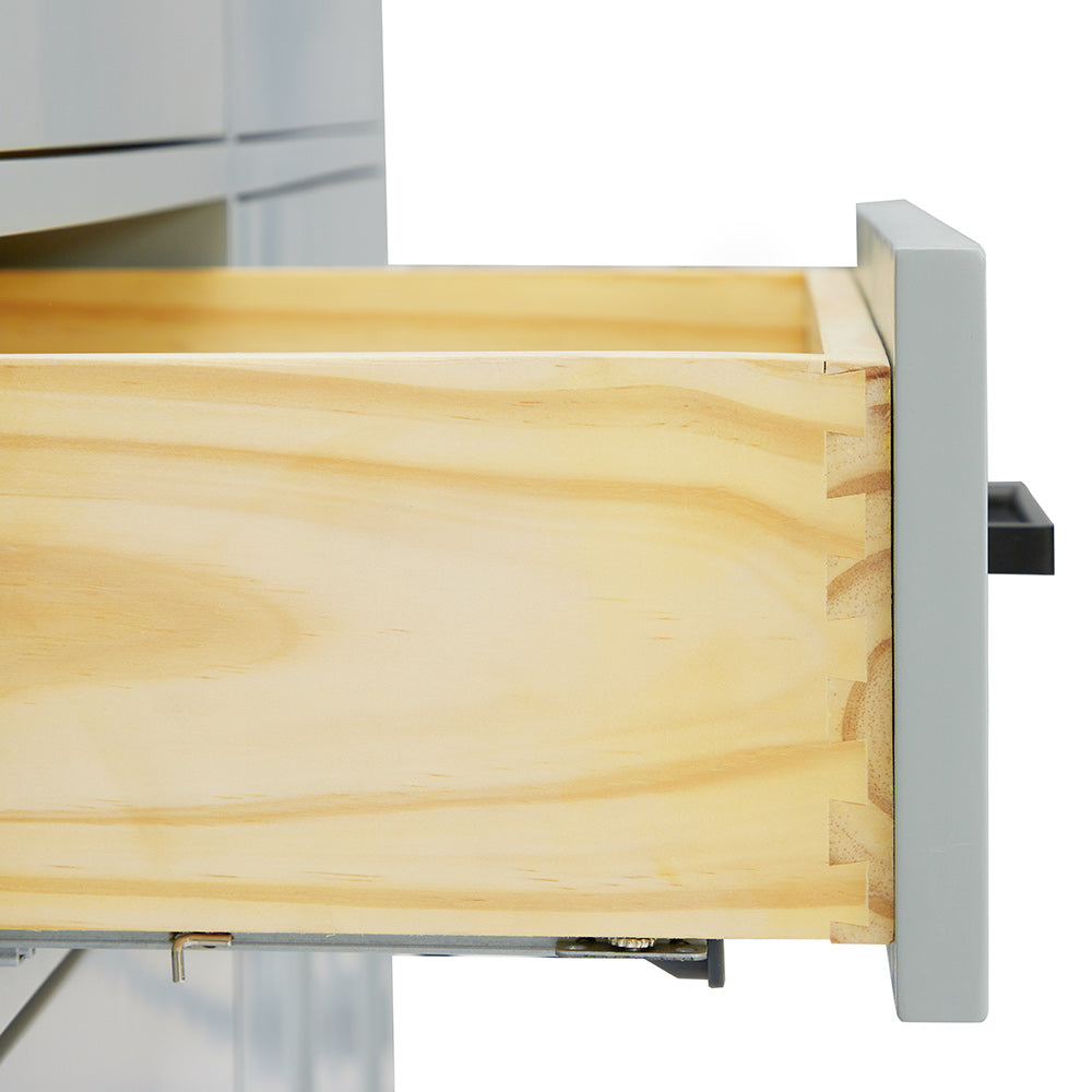 Isabella 48-inch Grey base cabinet on detail 1