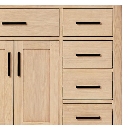 Isabella 48-inch Natural Oak base cabinet on detail 3