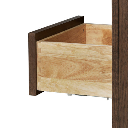 Isabella 48-Inch Brown Oak bathroom vanity on white background – product photo 8