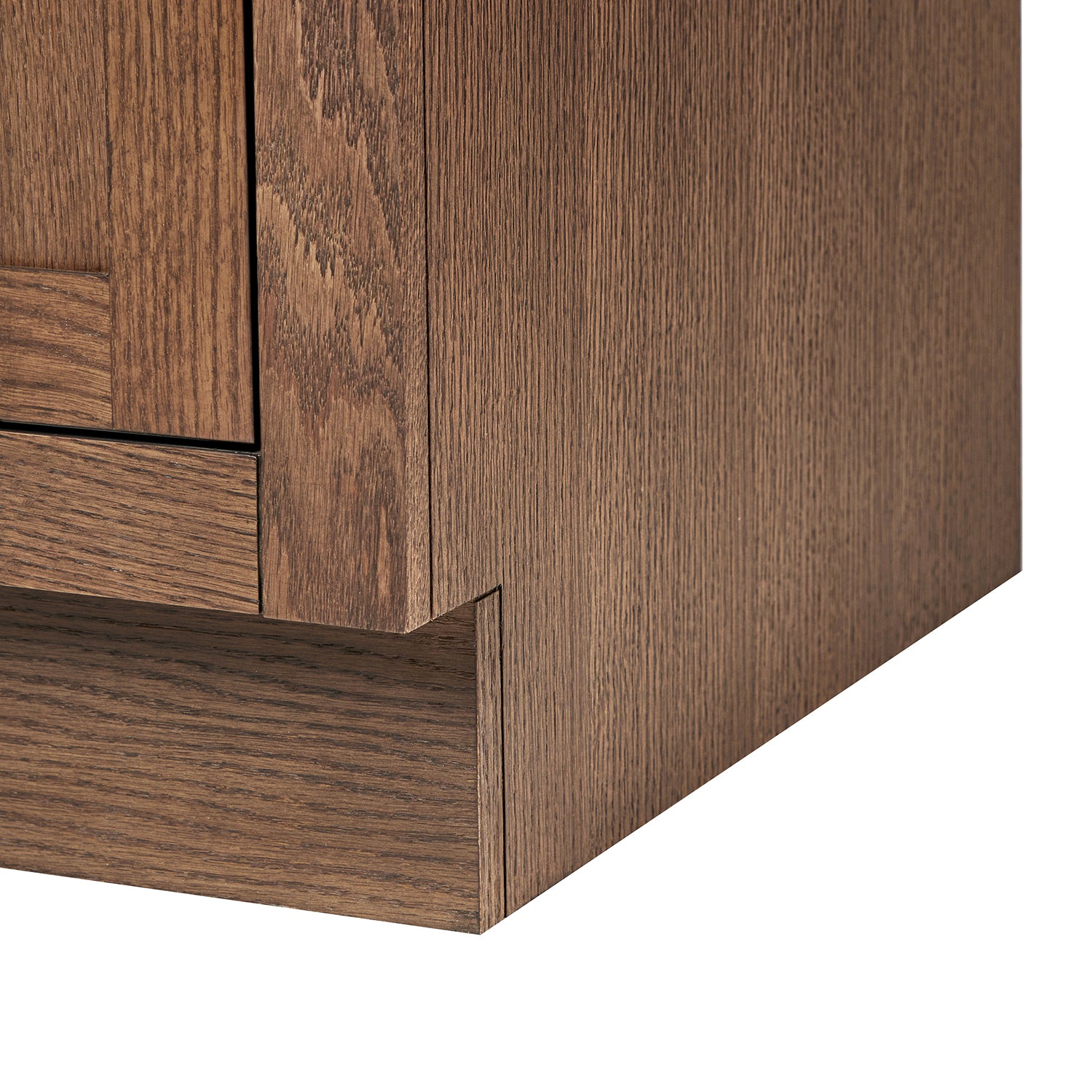 Isabella 48-Inch Brown Oak bathroom vanity on white background – product photo 10