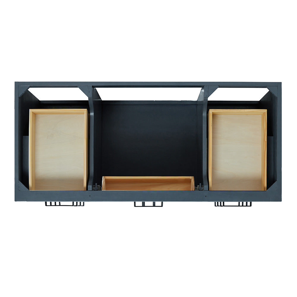 Isabella 48-Inch Midnight Blue bathroom vanity on white background – product photo 3