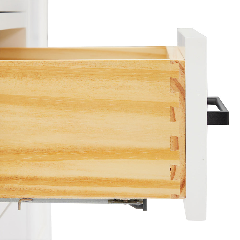 Isabella 48-Inch White bathroom vanity on white background – product photo 4