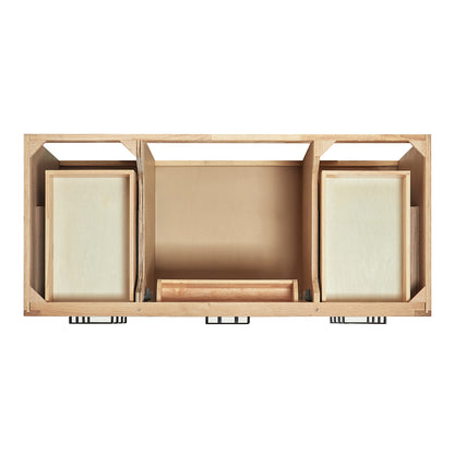 Isabella 48-Inch White Oak bathroom vanity on white background – product photo 2