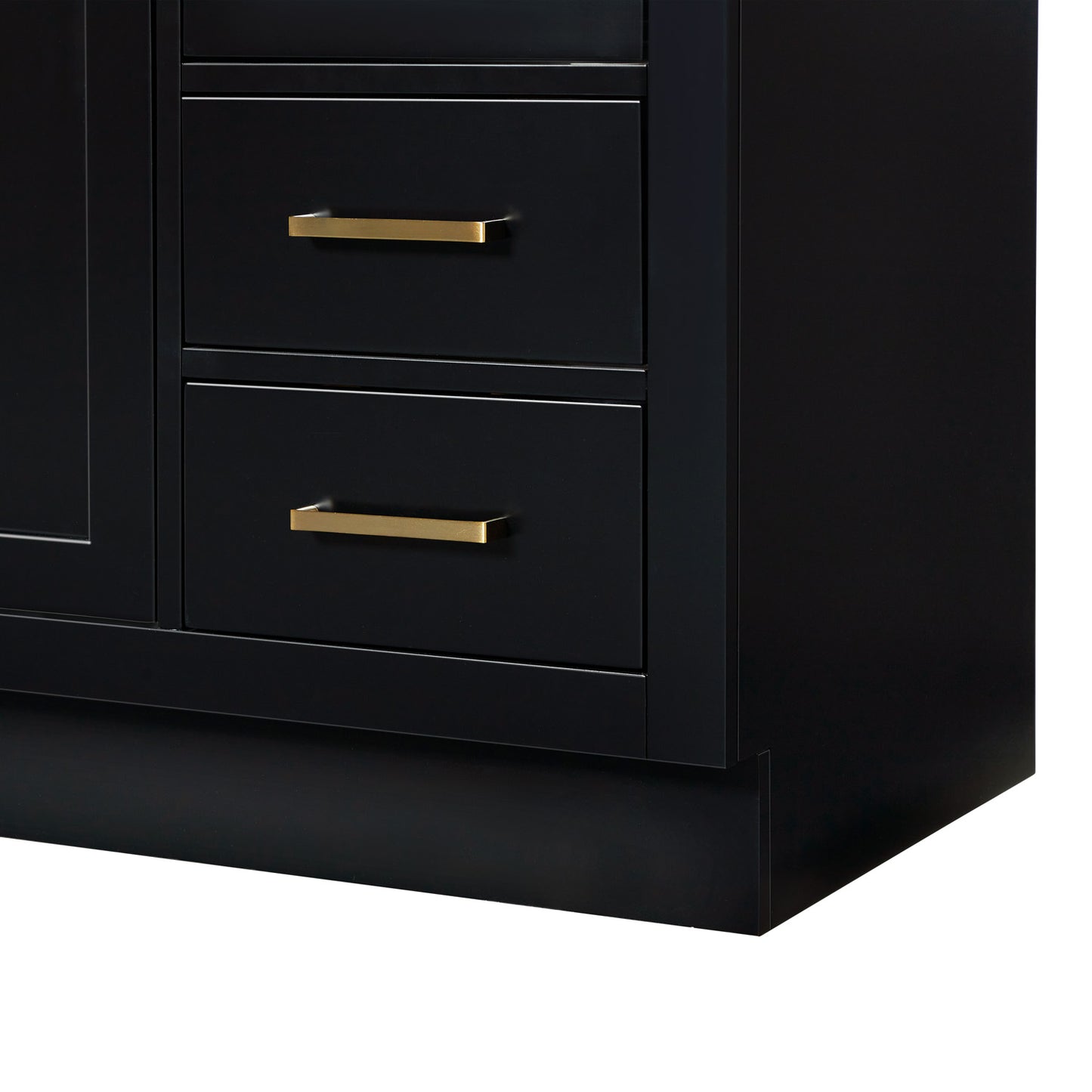 Isabella 54-inch Black base cabinet on detail 2