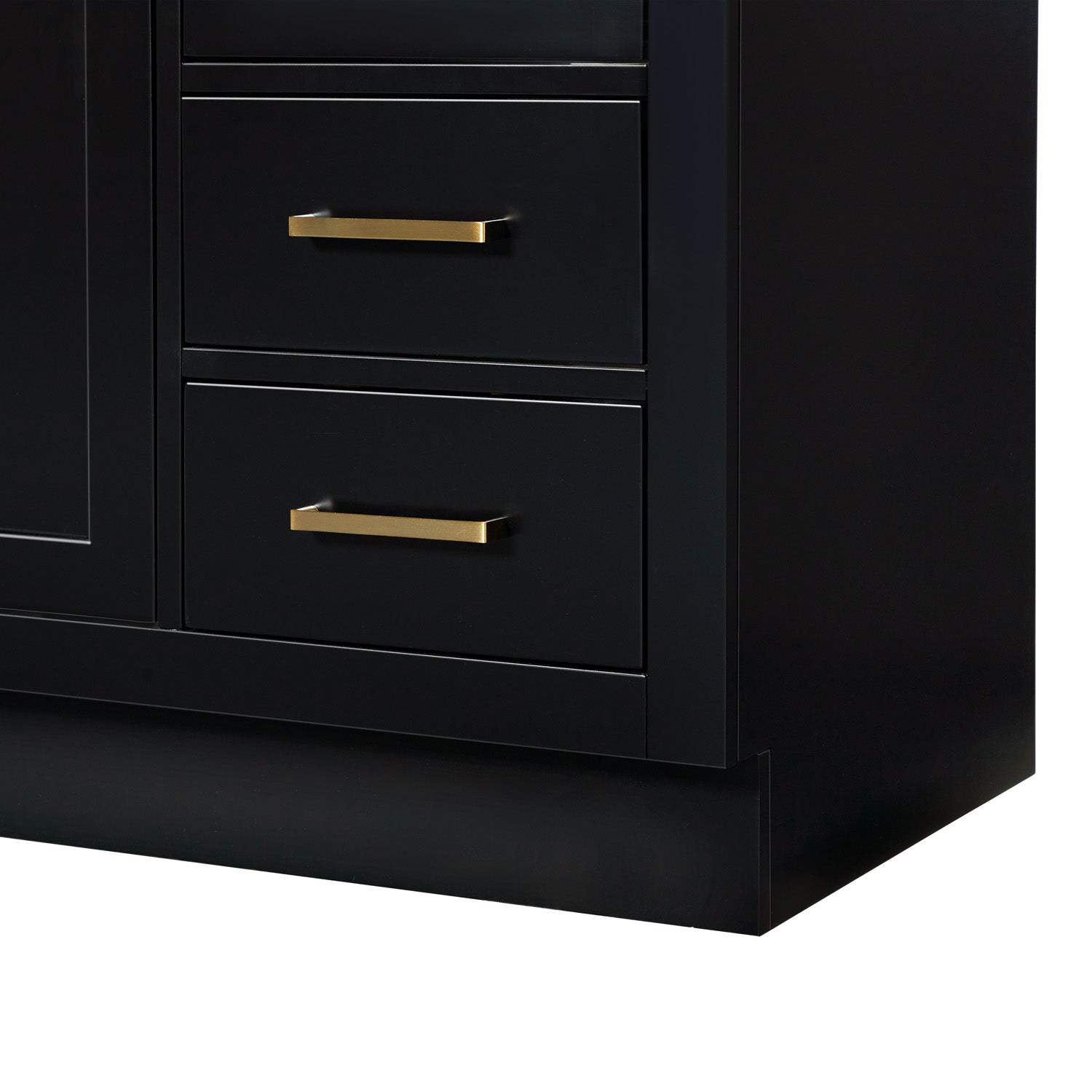 Isabella 54-inch Black base cabinet on detail 2