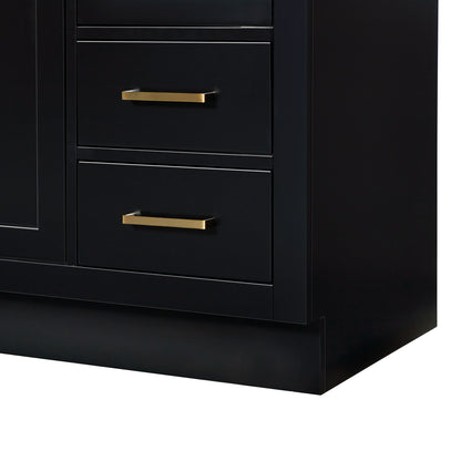 Isabella 54-inch Black base cabinet on detail 2