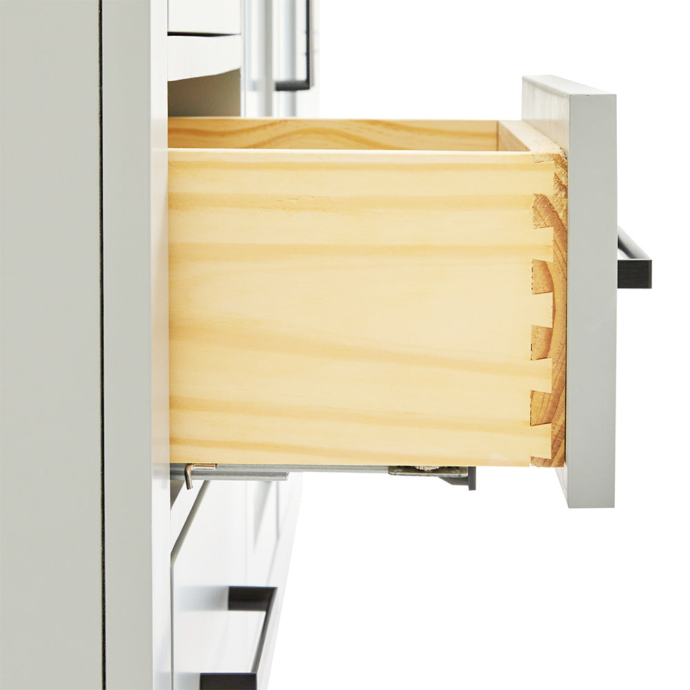 Isabella 54-inch Grey base cabinet on detail 1
