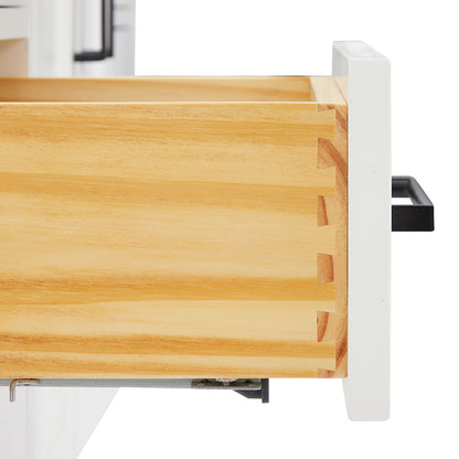 Isabella 54-inch White base cabinet on detail 1
