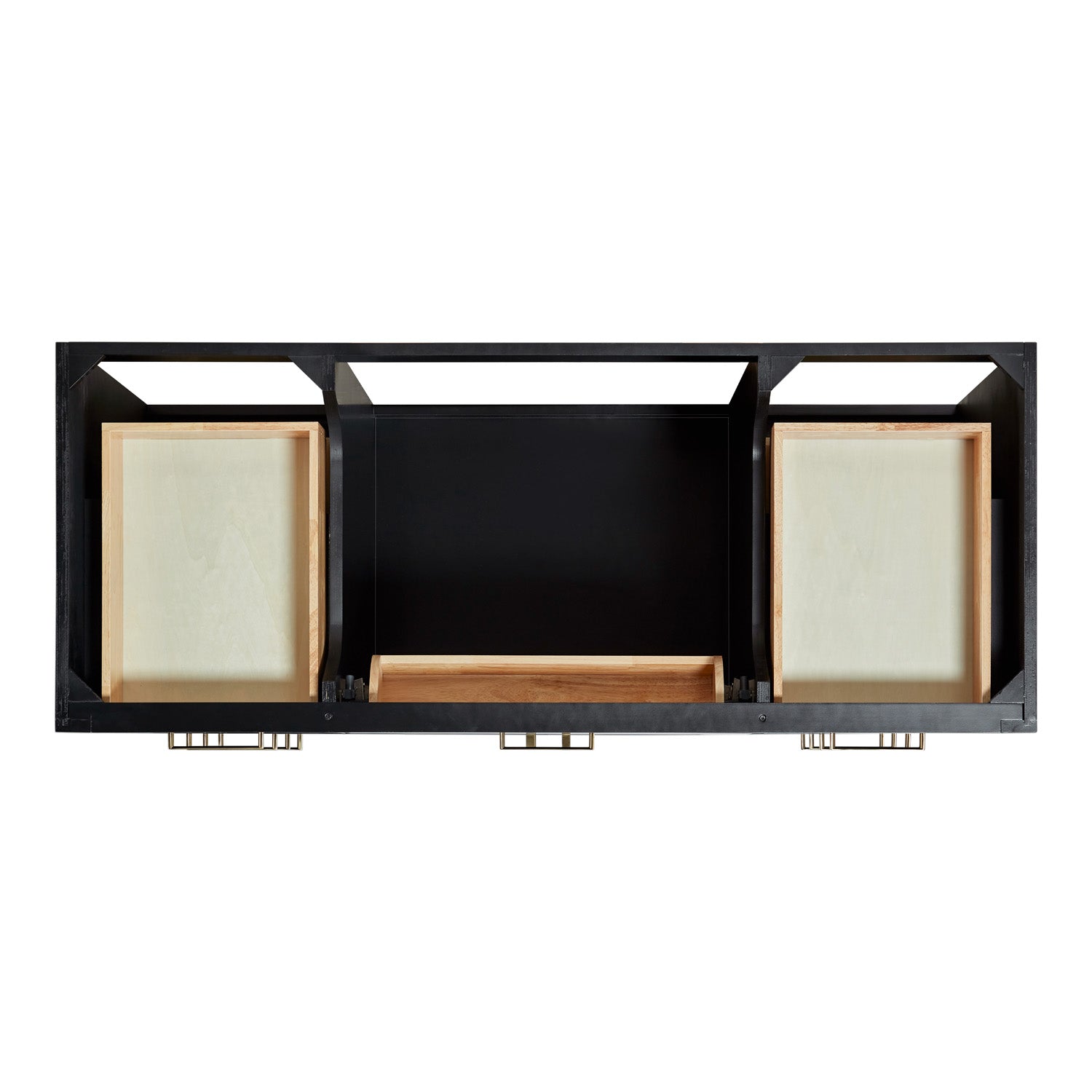 Isabella 54-Inch Black bathroom vanity on white background – product photo 2