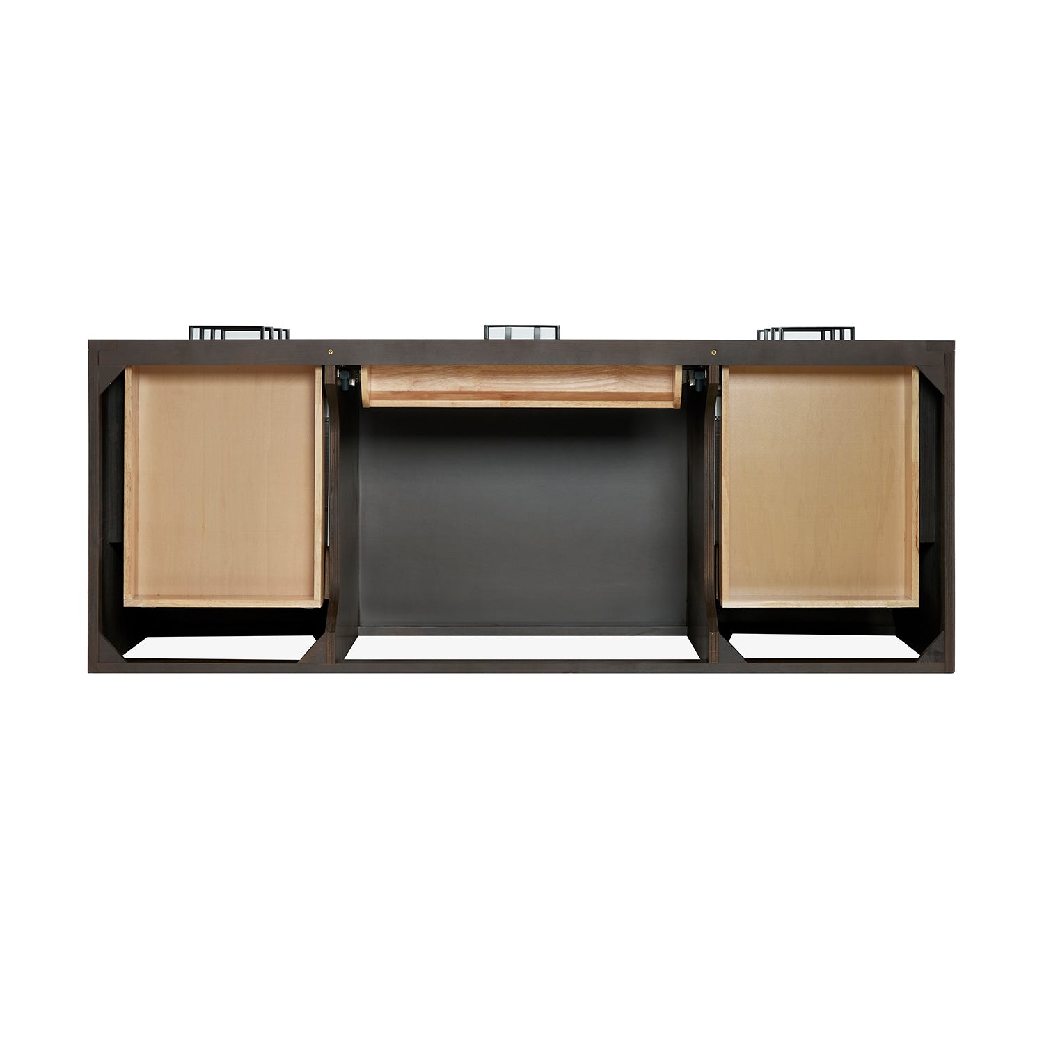 Isabella 54-Inch Brown Oak bathroom vanity on white background – product photo 7
