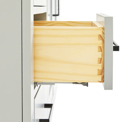Isabella 54-Inch Grey bathroom vanity on white background – product photo 4