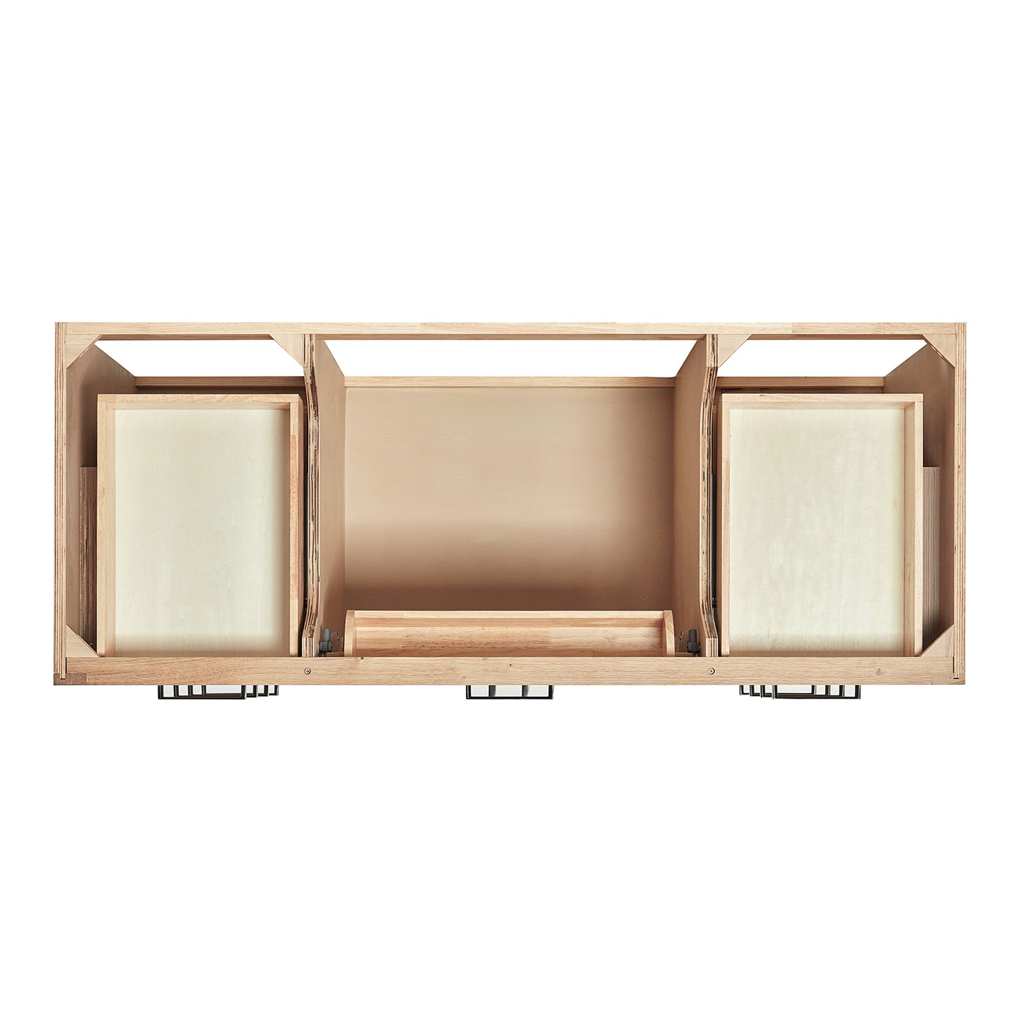Isabella 54-Inch White Oak bathroom vanity on white background – product photo 2