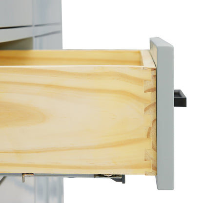 Isabella 60-inch Grey base cabinet on detail 1