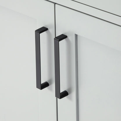 Isabella 60-inch Grey base cabinet on detail 2