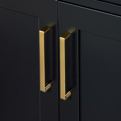 Isabella 60-inch Black base cabinet on detail 3