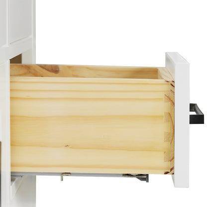 Isabella 60-inch White base cabinet on detail 1