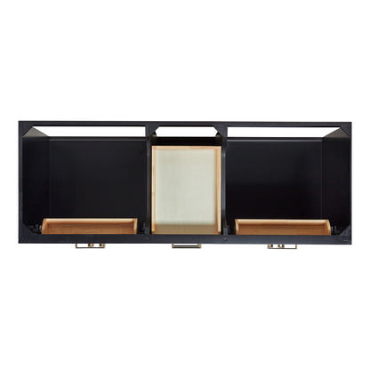 Isabella 60-Inch Black bathroom vanity on white background – product photo 2