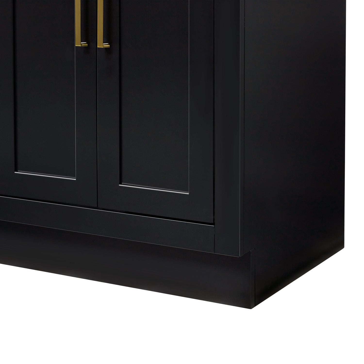 Isabella 60-Inch Black bathroom vanity on white background – product photo 5