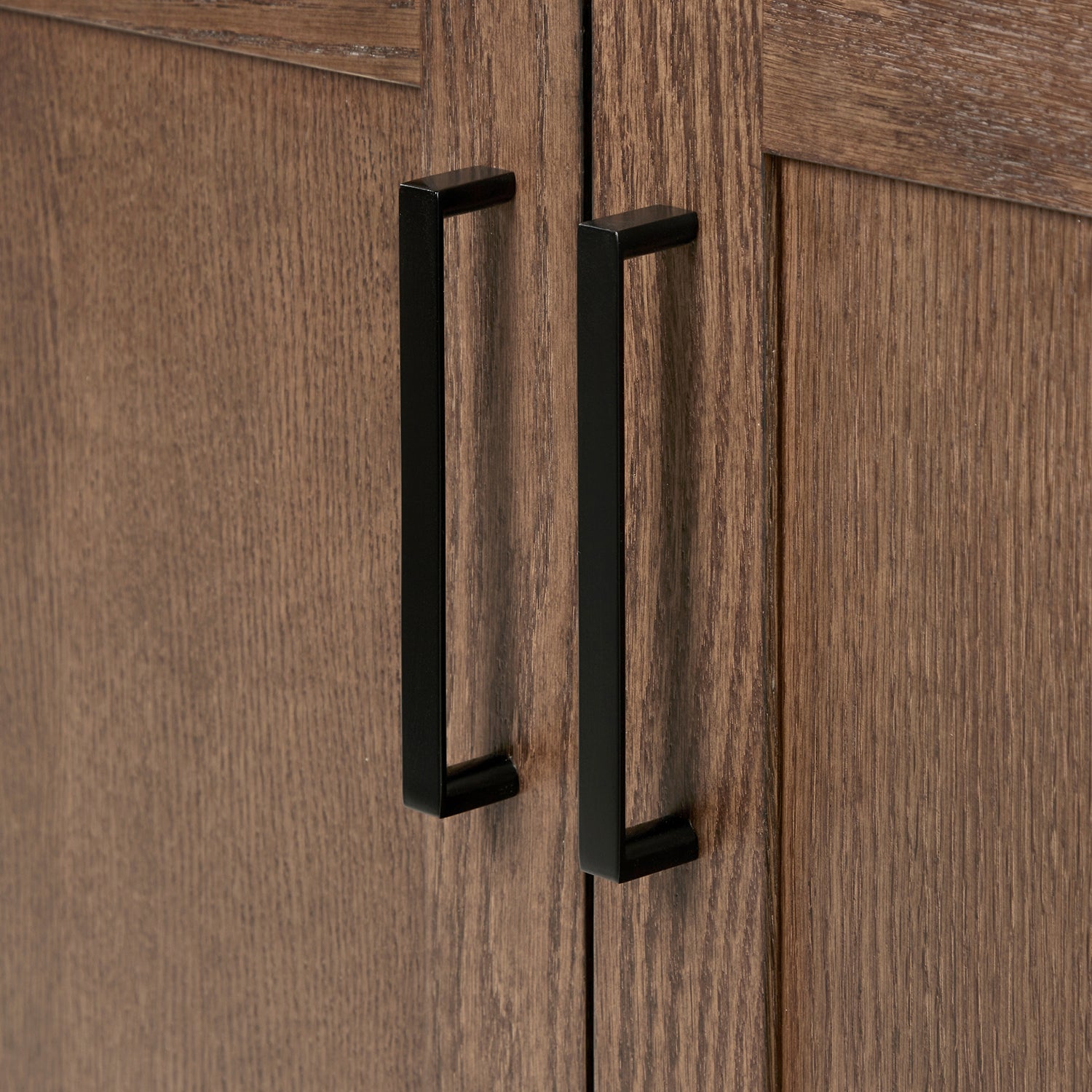 Isabella 60-Inch Brown Oak bathroom vanity on white background – product photo 12