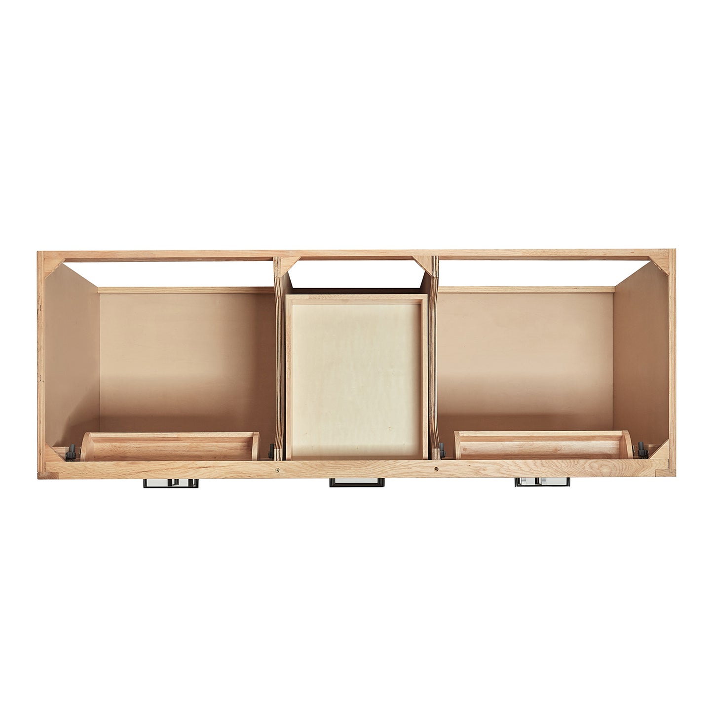 Isabella 60-Inch White Oak bathroom vanity on white background – product photo 2