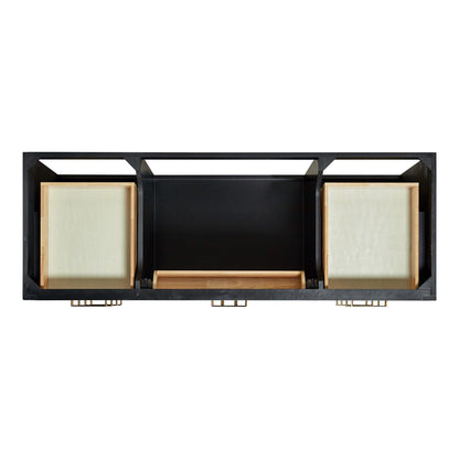 Isabella 60-Inch Black bathroom vanity on white background – product photo 2