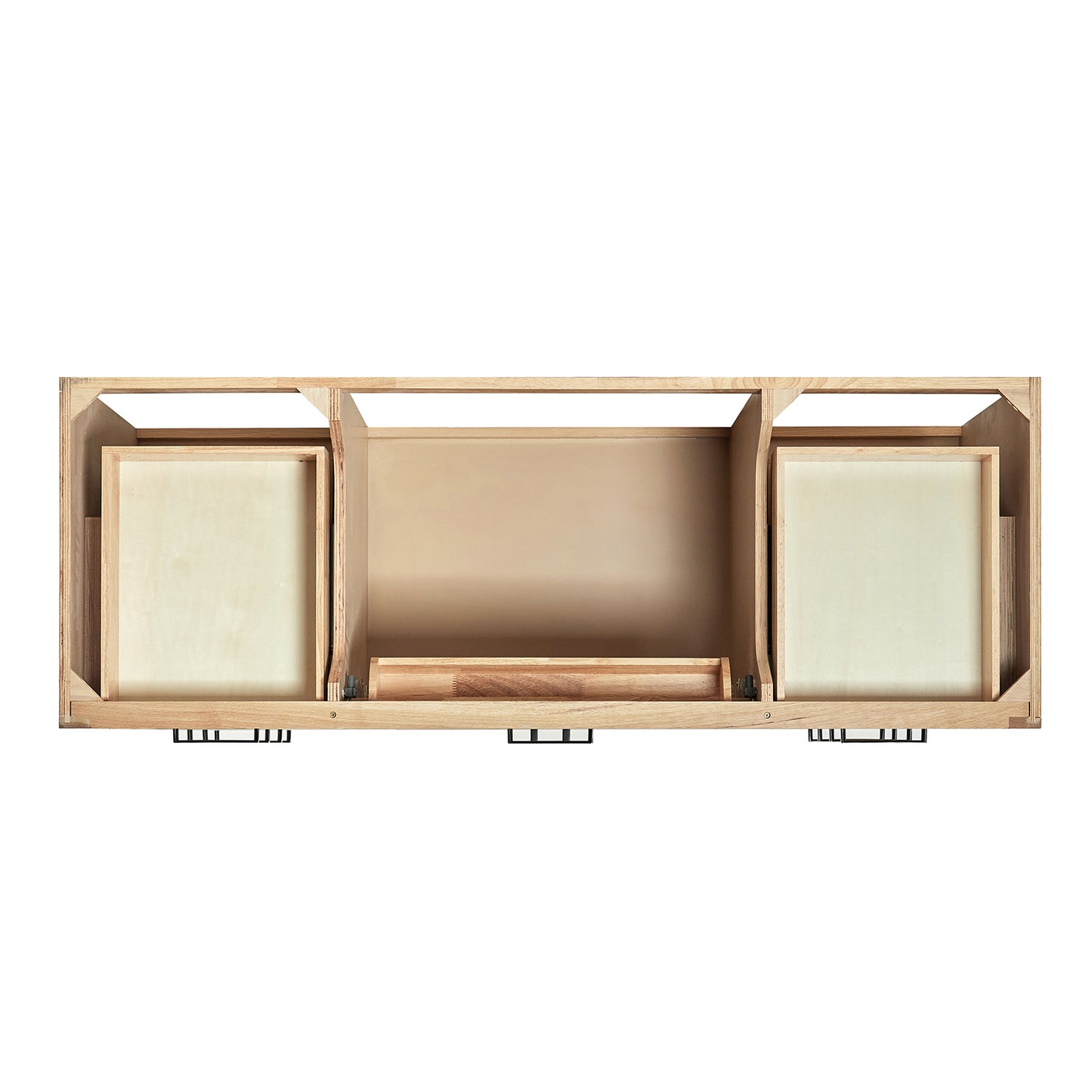 Isabella 60-Inch White Oak bathroom vanity on white background – product photo 2