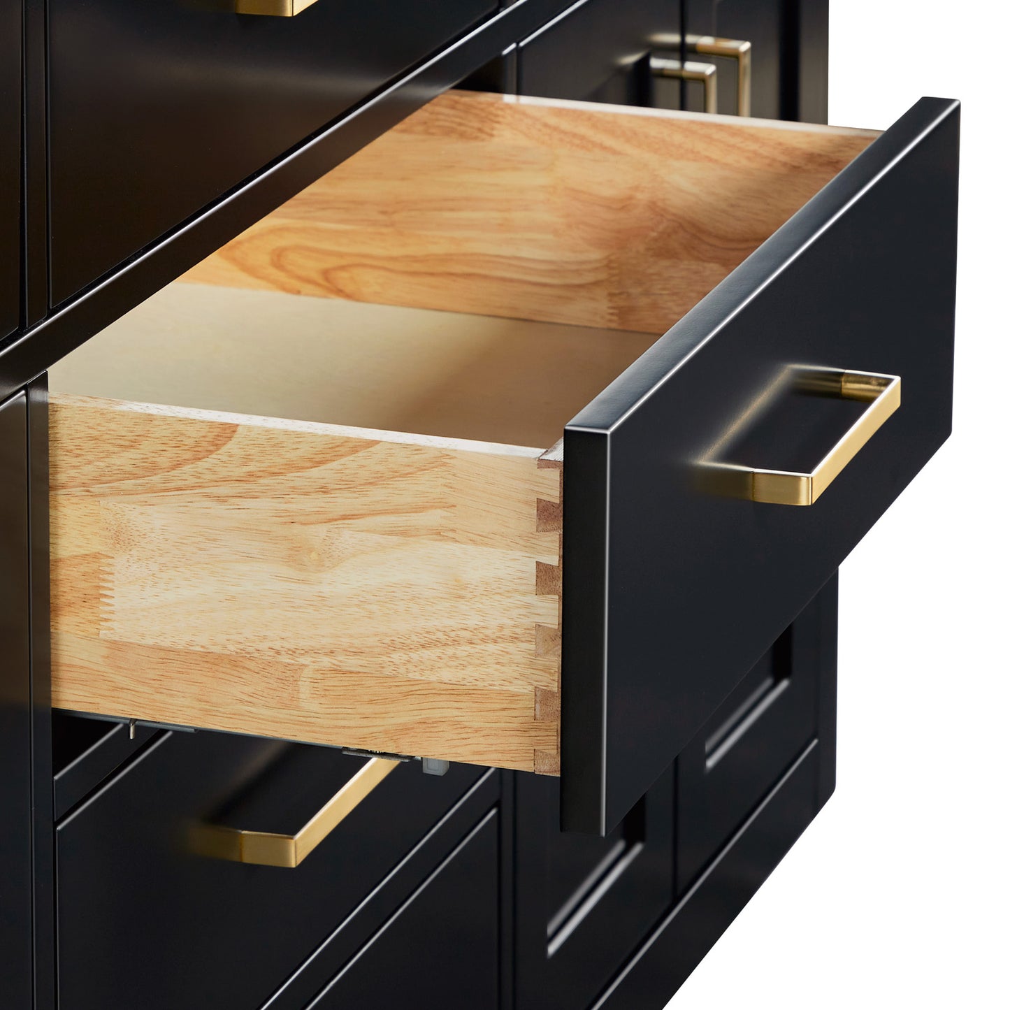 Isabella 72-inch Black base cabinet on detail 1