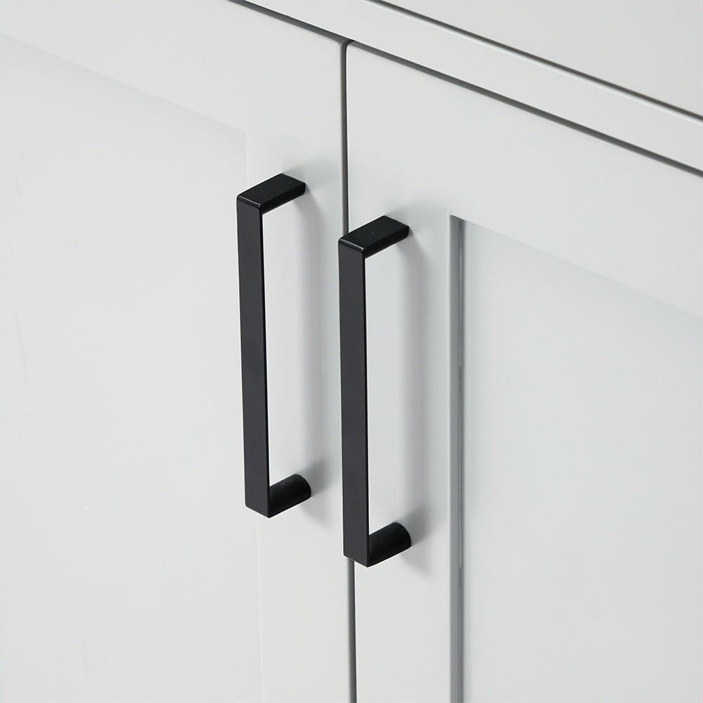 Isabella 72-inch Grey base cabinet on detail 2