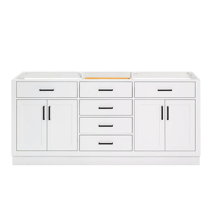 Isabella 72-inch White base cabinet on white back ground front view main image