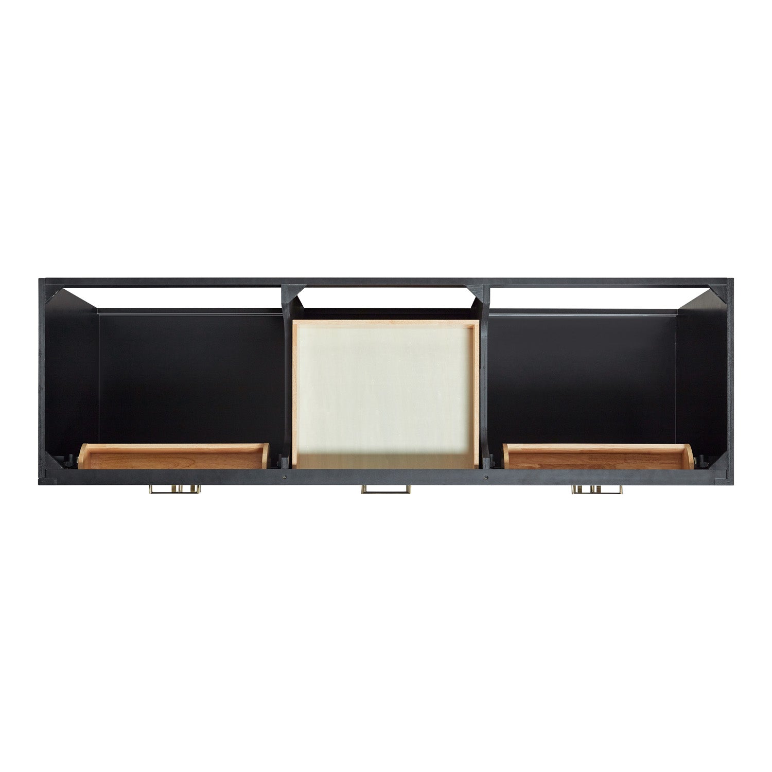 Isabella 72-Inch Black bathroom vanity on white background – product photo 2
