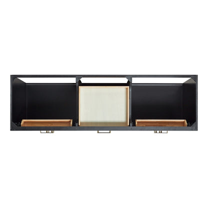 Isabella 72-Inch Black bathroom vanity on white background – product photo 2