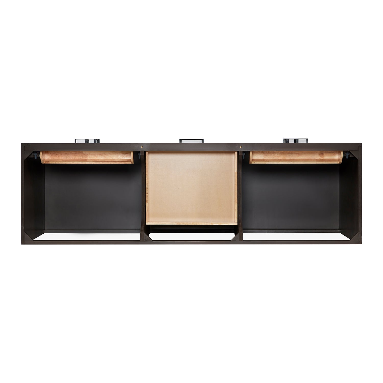 Isabella 72-Inch Brown Oak bathroom vanity on white background – product photo 7