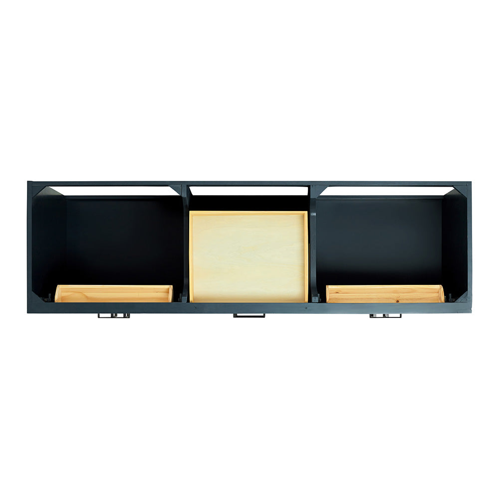 Isabella 72-Inch Midnight Blue bathroom vanity on white background – product photo 3