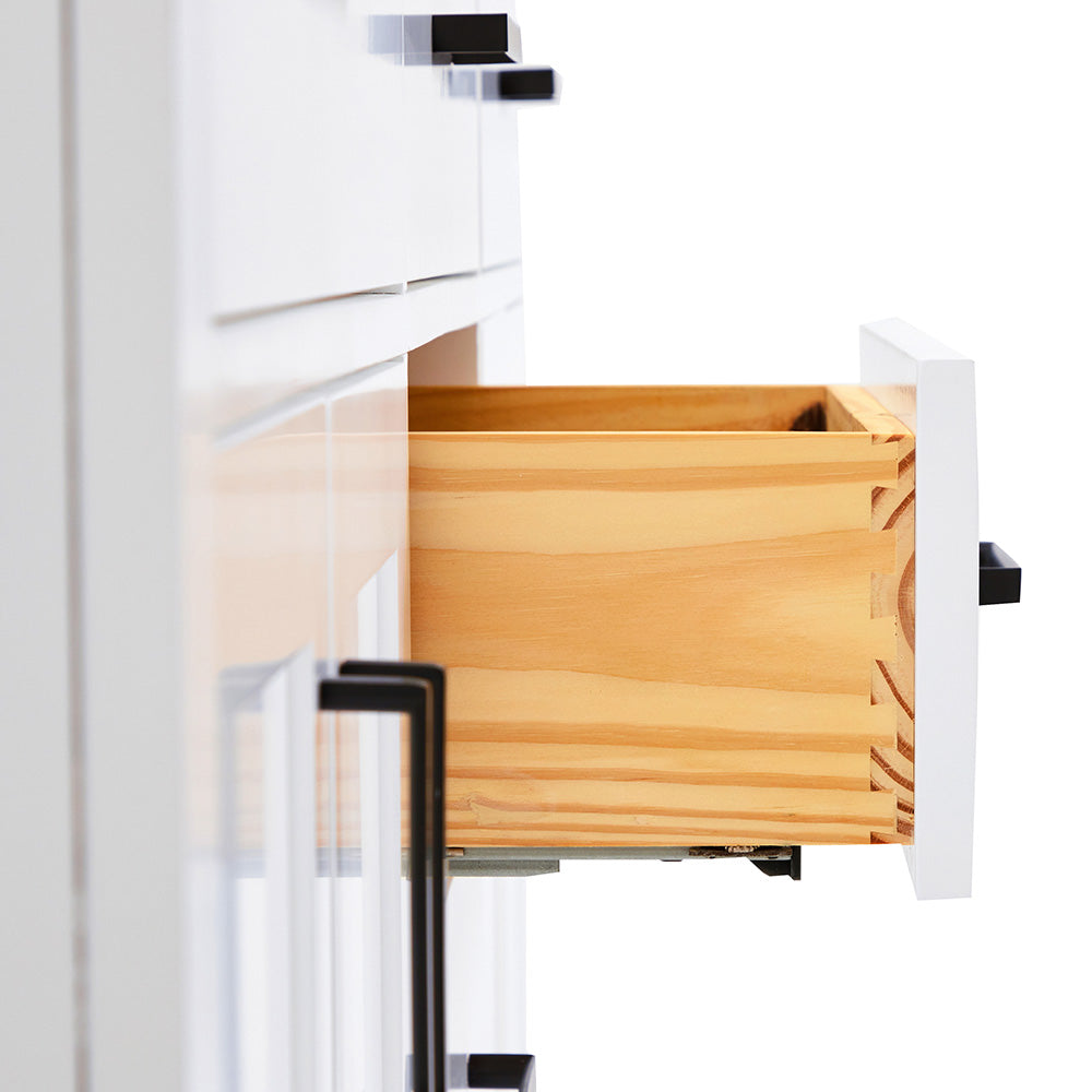 Isabella 72-Inch White bathroom vanity on white background – product photo 4
