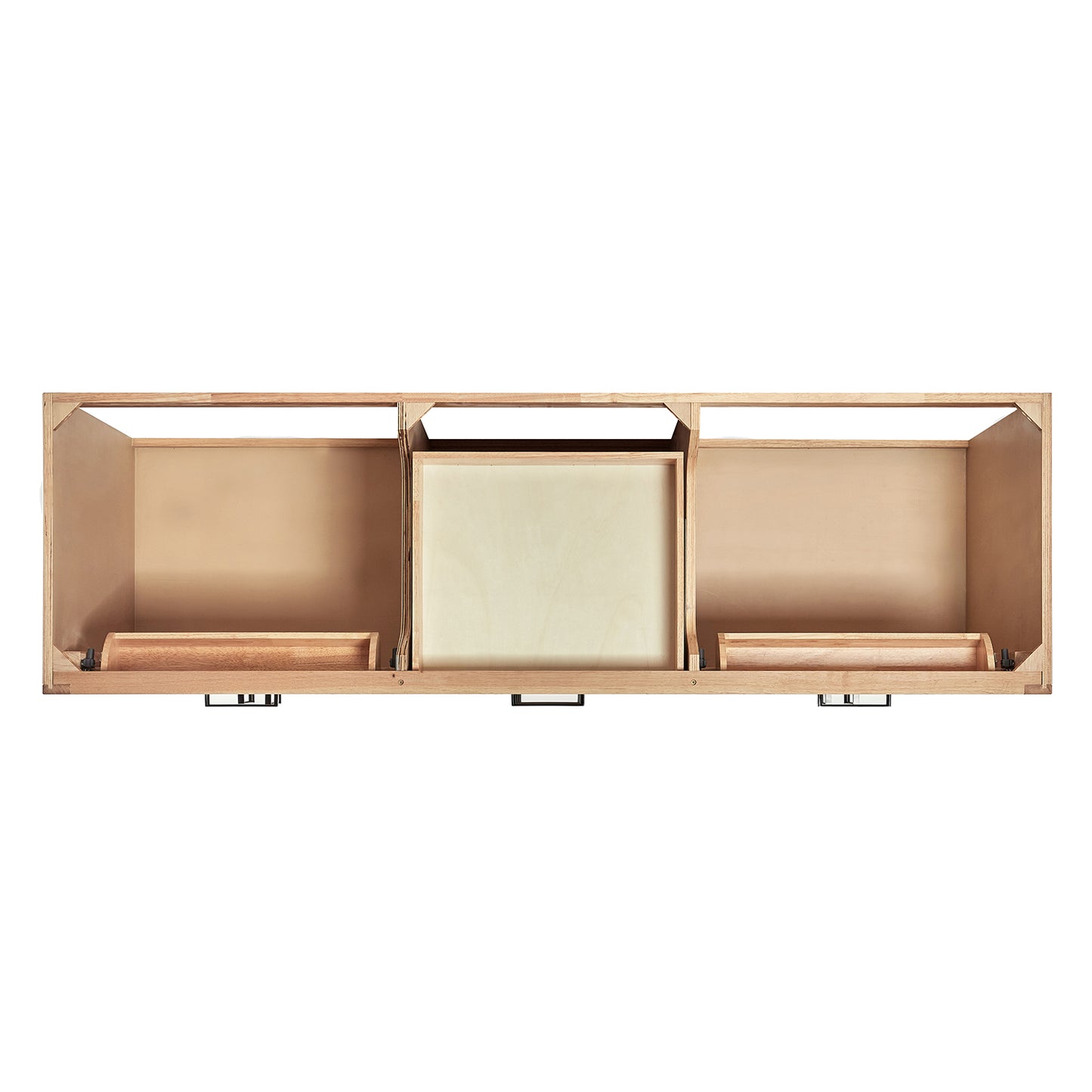 Isabella 72-Inch White Oak bathroom vanity on white background – product photo 2