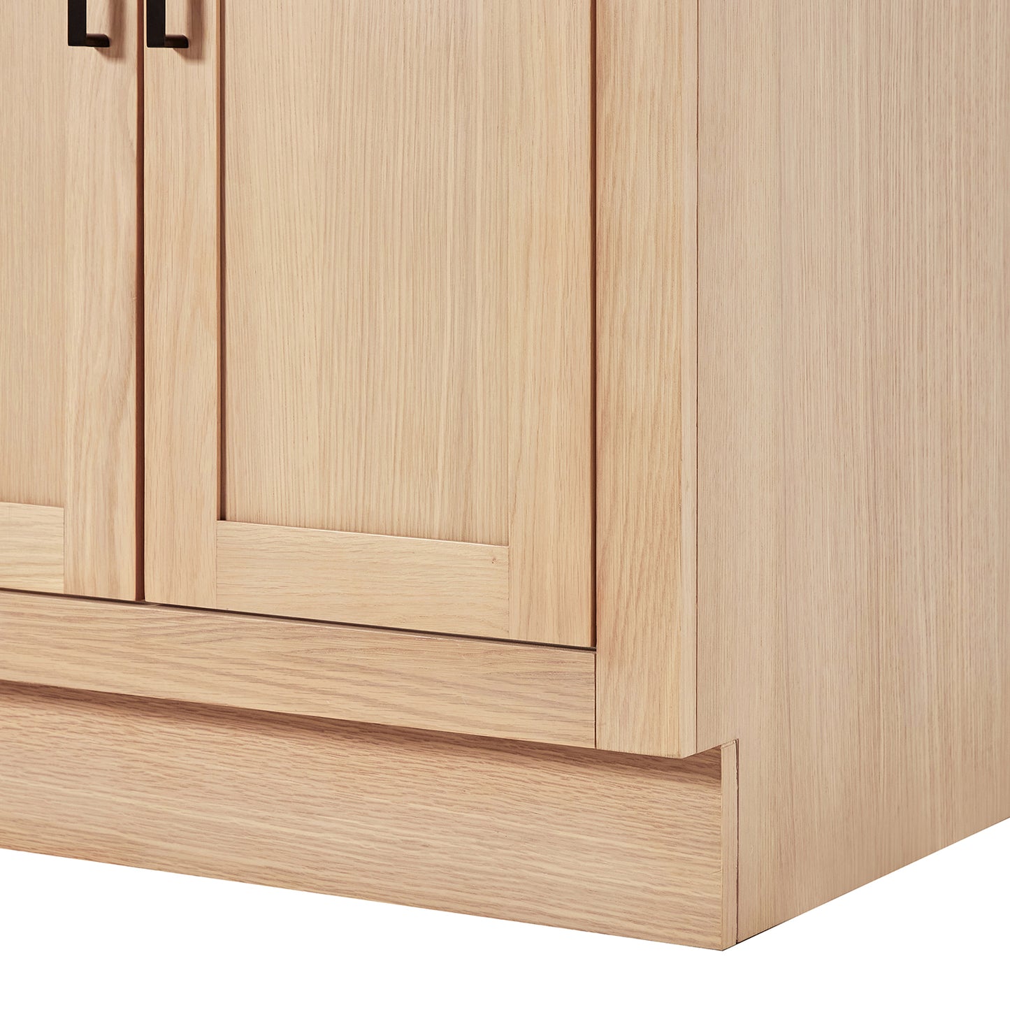 Isabella 72-Inch White Oak bathroom vanity on white background – product photo 4