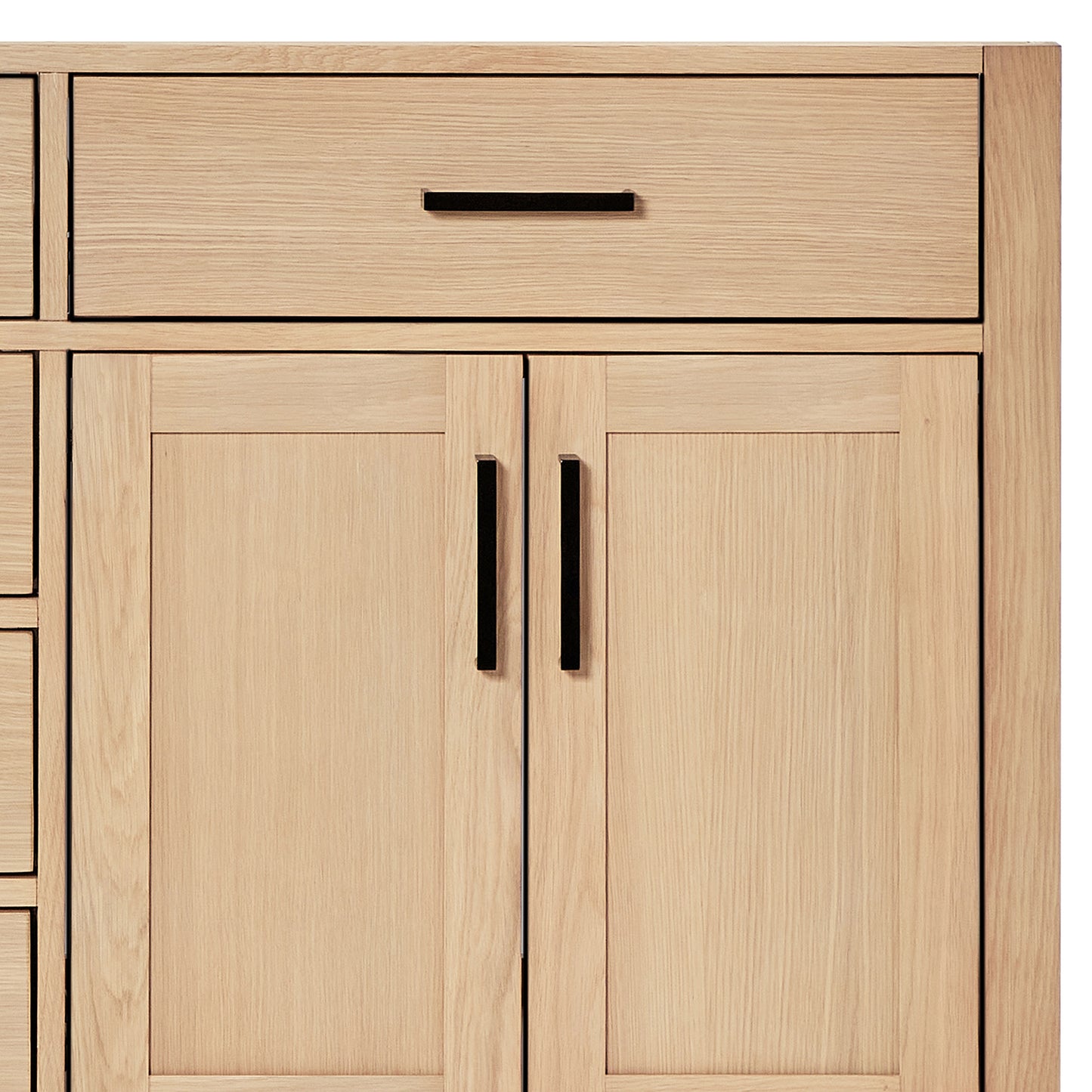 Isabella 72-Inch White Oak bathroom vanity on white background – product photo 5