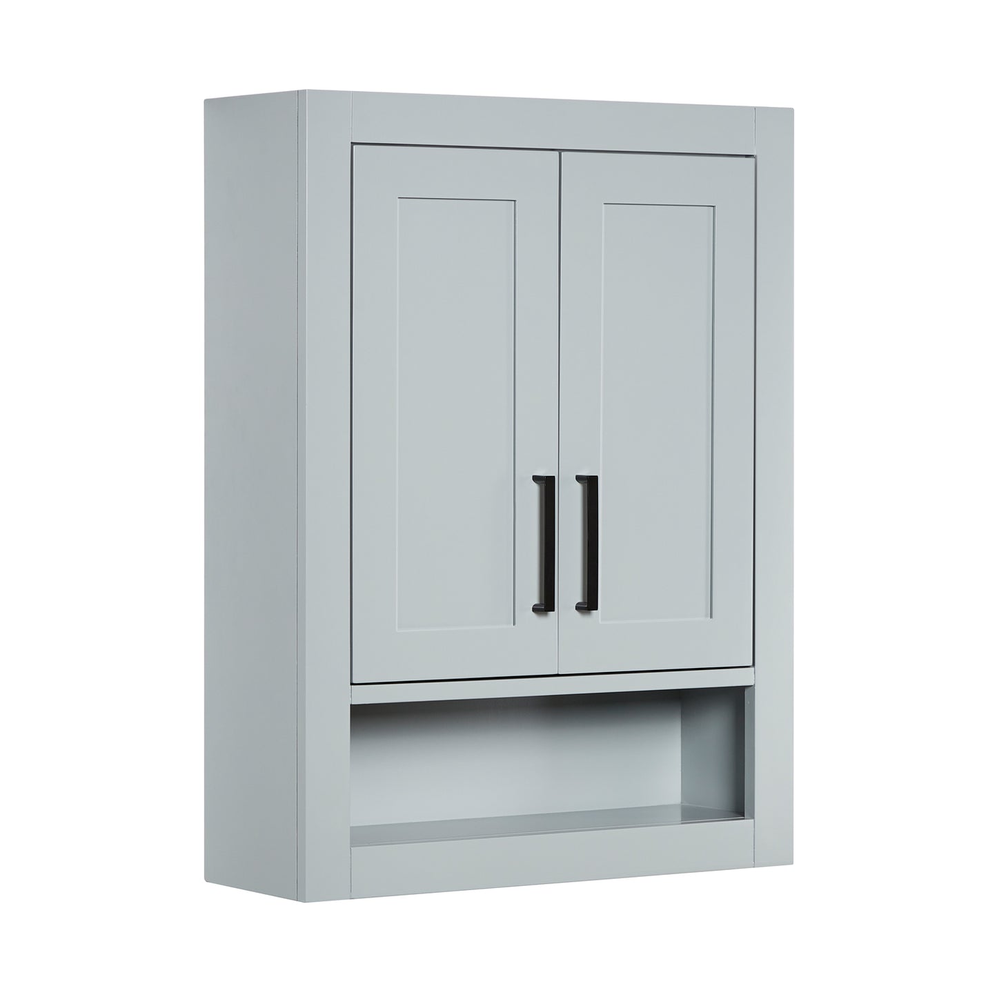 Isabella 3123-inch Grey base cabinet on white back ground side view