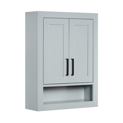 Isabella 3123-inch Grey base cabinet on white back ground side view