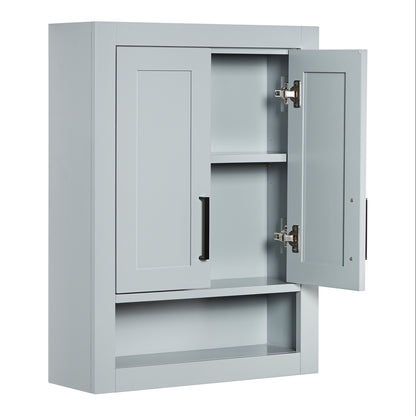 Isabella 3123-inch Grey base cabinet on white back ground 90 degree side view