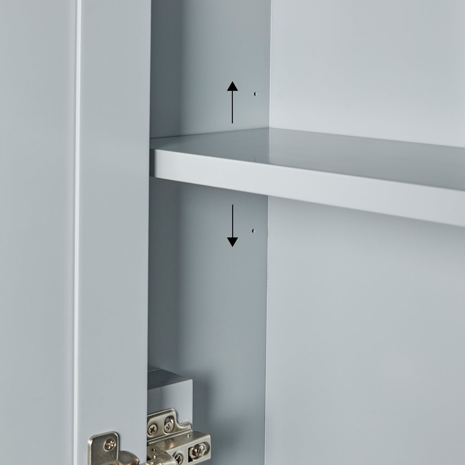 Isabella 3123-inch Grey base cabinet on white back ground top down