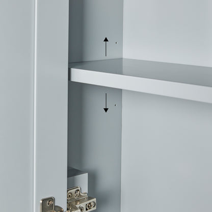 Isabella 3123-inch Grey base cabinet on white back ground top down