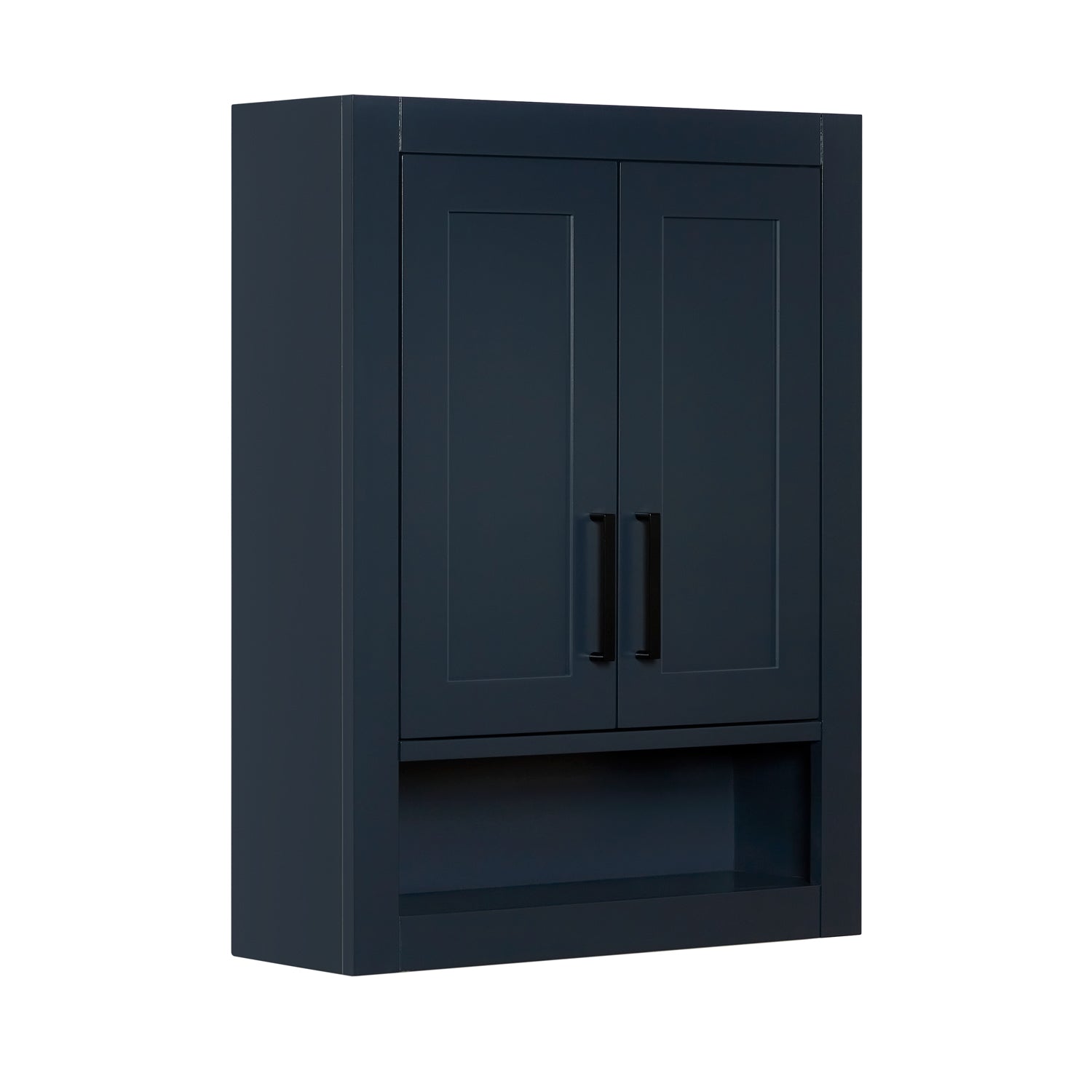 Isabella 3123-inch Midnight Blue base cabinet on white back ground side view