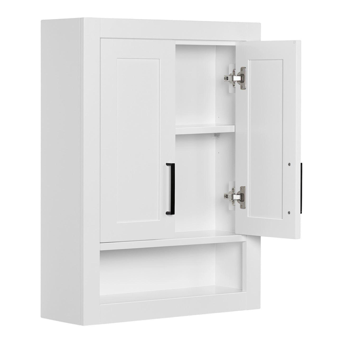 Isabella 3123-inch White base cabinet on white back ground 90 degree side view
