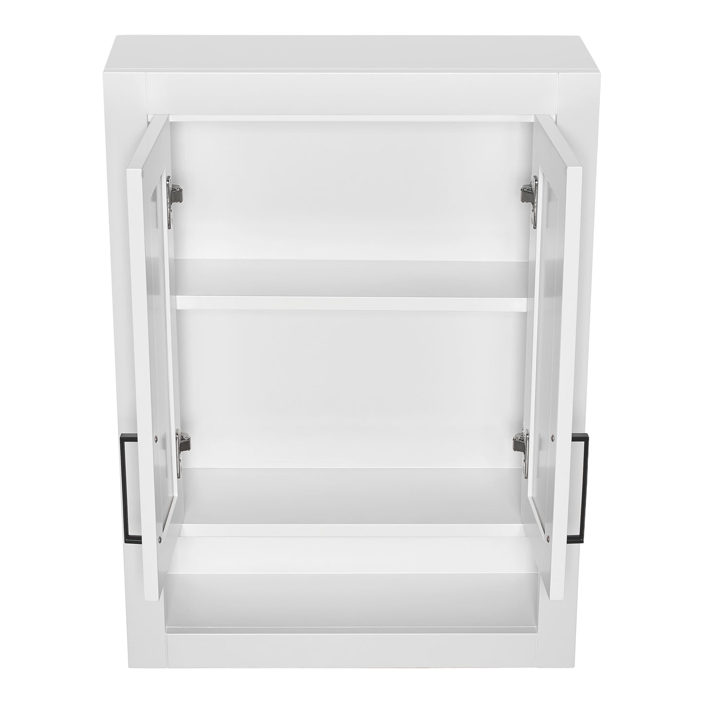 Isabella 3123-inch White base cabinet on white back ground side view open door