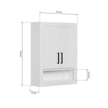 Isabella 3123-inch White base cabinet on dimensions